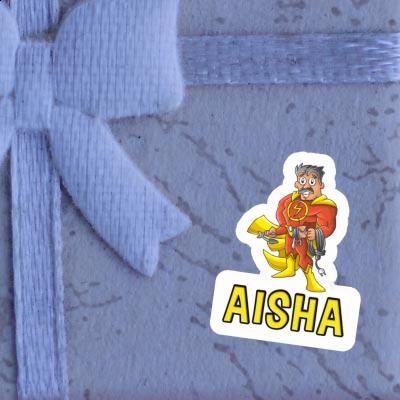 Sticker Elektriker Aisha Notebook Image