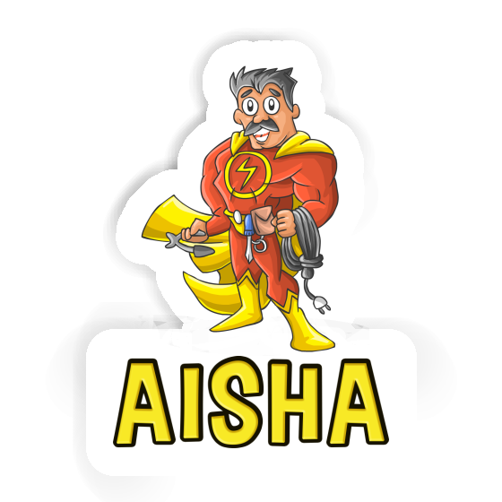 Sticker Elektriker Aisha Gift package Image