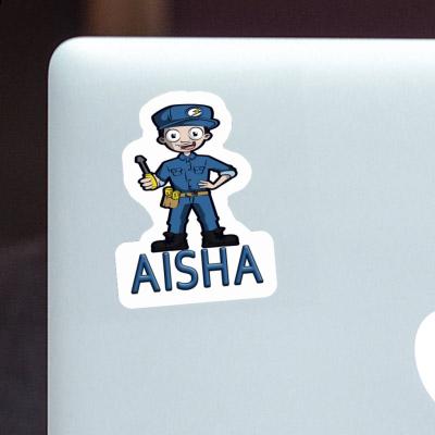 Elektriker Sticker Aisha Notebook Image