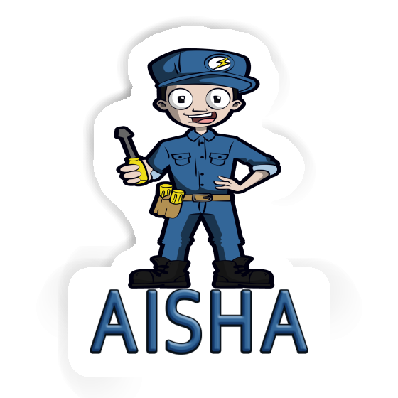 Elektriker Sticker Aisha Image