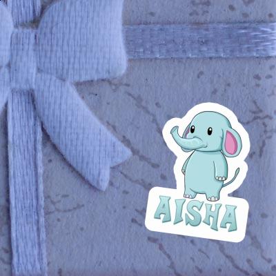 Éléphant Autocollant Aisha Laptop Image