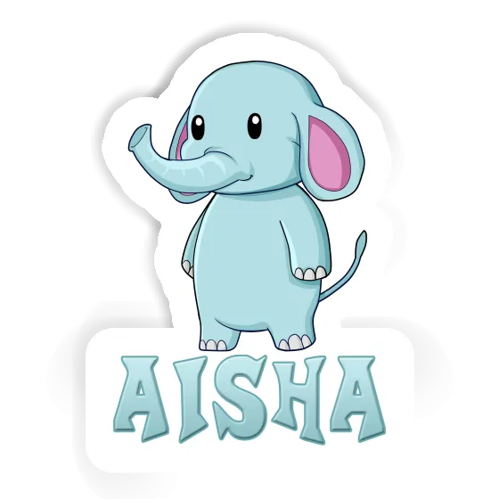 Aufkleber Elefant Aisha Image