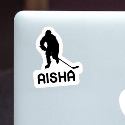 Sticker Hockey Player Aisha Laptop Image