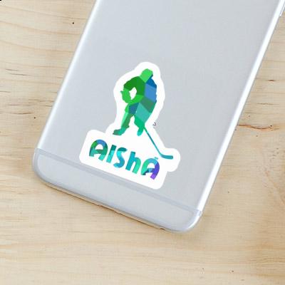 Aisha Sticker Eishockeyspieler Notebook Image