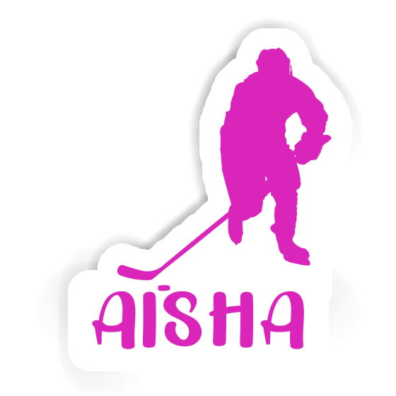 Aisha Sticker Hockey Player Image