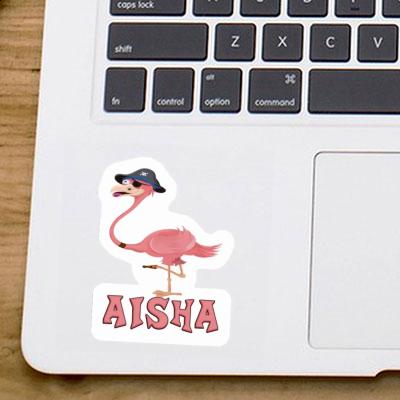 Flamingo Sticker Aisha Notebook Image