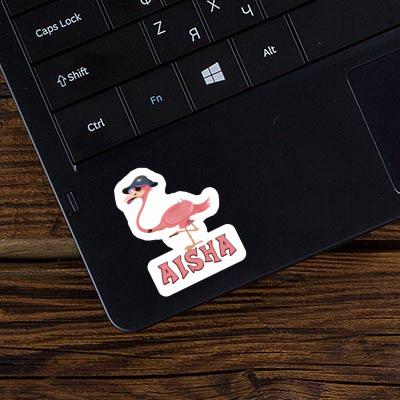 Flamingo Sticker Aisha Laptop Image