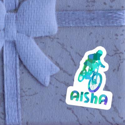 Freeride Biker Sticker Aisha Laptop Image