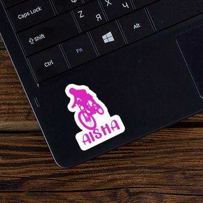 Freeride Biker Sticker Aisha Laptop Image