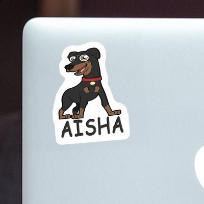 Pinscher Sticker Aisha Laptop Image