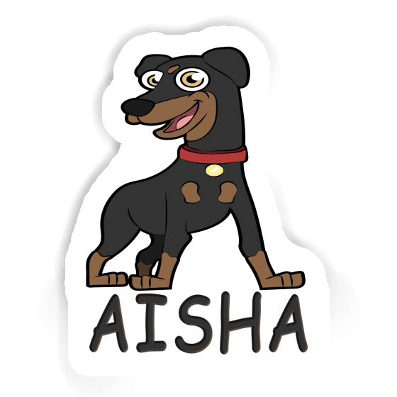 Pinscher Sticker Aisha Notebook Image