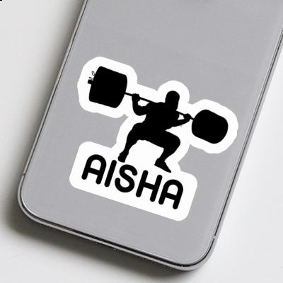 Autocollant Aisha Haltérophilie Image