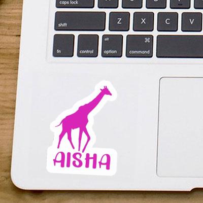 Sticker Aisha Giraffe Notebook Image
