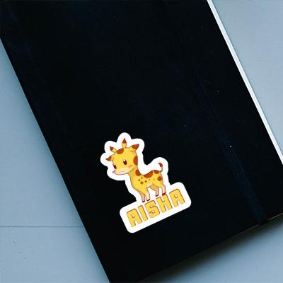 Giraffe Sticker Aisha Laptop Image