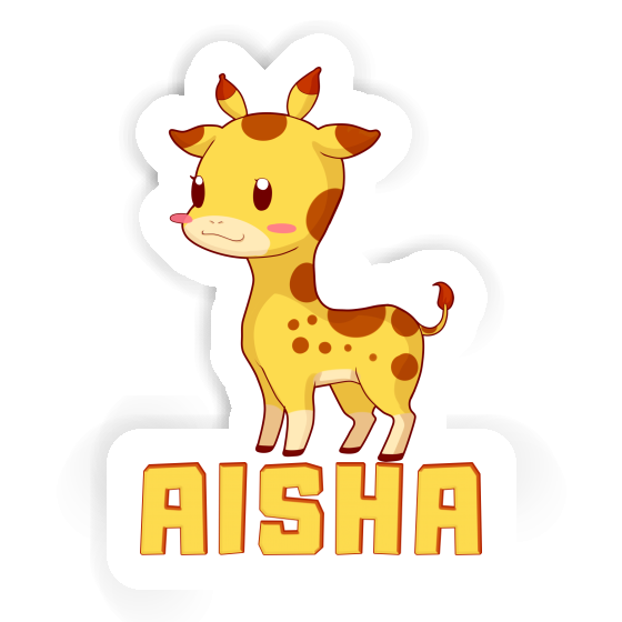 Giraffe Sticker Aisha Notebook Image