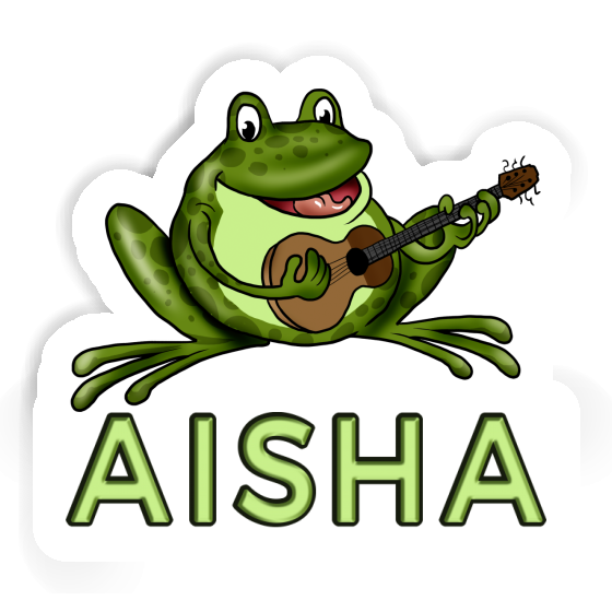 Sticker Guitar Frog Aisha Notebook Image