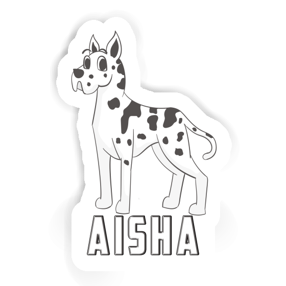 Aufkleber Aisha Dogge Notebook Image