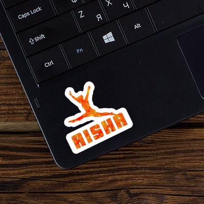 Sticker Aisha Gymnast Laptop Image