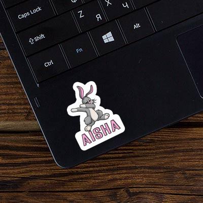 Aisha Sticker Dabbing Rabbit Notebook Image