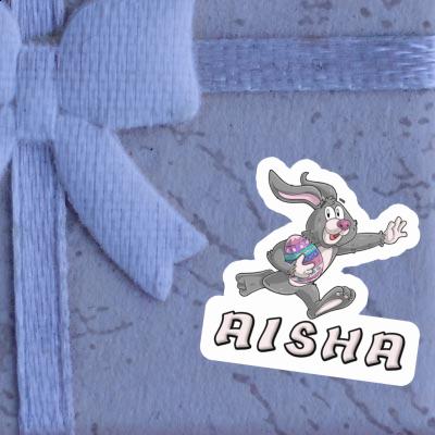 Sticker Aisha Rugby rabbit Notebook Image