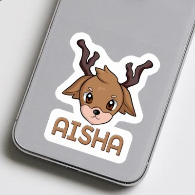 Autocollant Aisha Tête de cerf Image