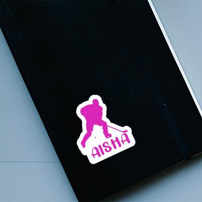 Aufkleber Eishockeyspielerin Aisha Laptop Image