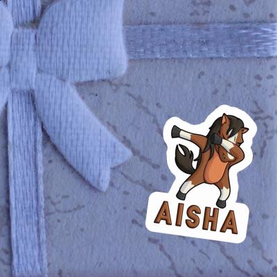 Sticker Aisha Dabbing Horse Image