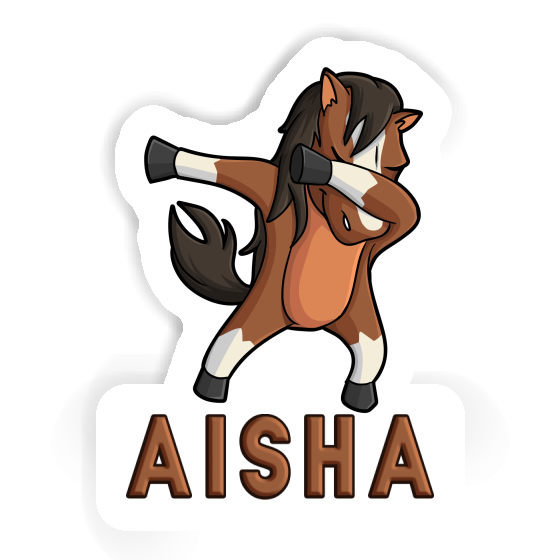 Sticker Aisha Dabbing Horse Laptop Image