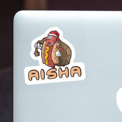 Sticker Aisha Hot Dog Image