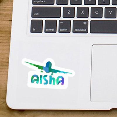 Autocollant Avion Aisha Laptop Image