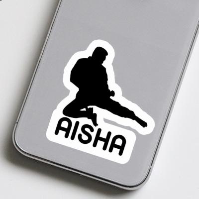 Aisha Sticker Karateka Notebook Image