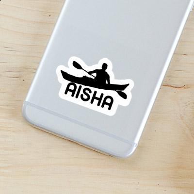 Aisha Sticker Kayaker Laptop Image