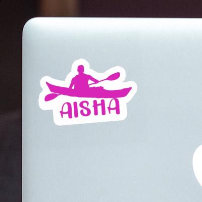 Aisha Sticker Kayaker Laptop Image