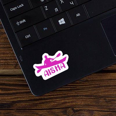 Aisha Sticker Kayaker Laptop Image