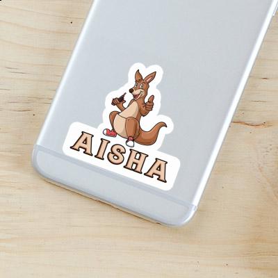 Aisha Sticker Kangaroo Laptop Image