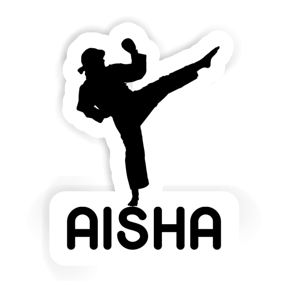 Sticker Karateka Aisha Laptop Image