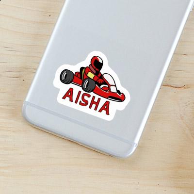 Sticker Kart Driver Aisha Laptop Image