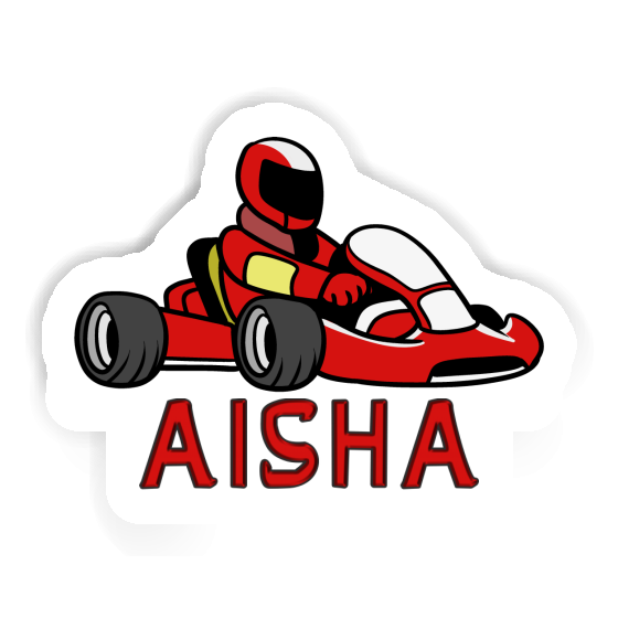 Sticker Kart Driver Aisha Notebook Image