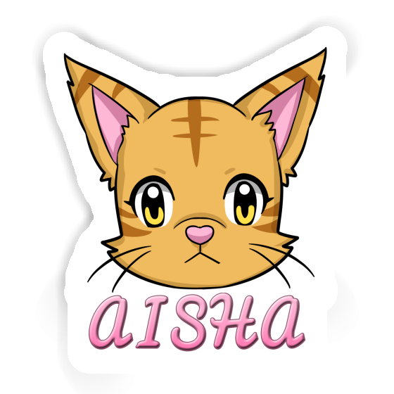 Autocollant Aisha Tête de chat Notebook Image