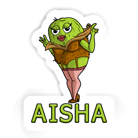 Aisha Sticker Kiwi Laptop Image