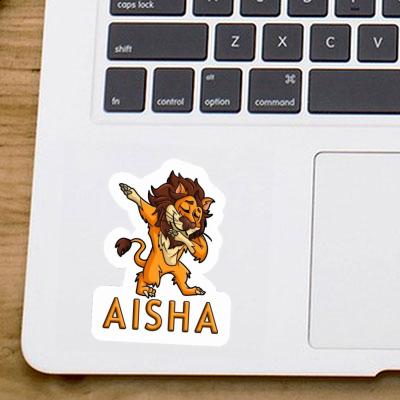 Aisha Autocollant Lion Laptop Image