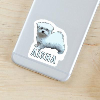 Aisha Sticker Maltese Dog Notebook Image