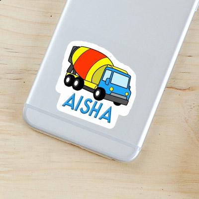 Sticker Mixer Truck Aisha Notebook Image