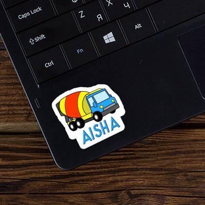 Sticker Mixer Truck Aisha Laptop Image