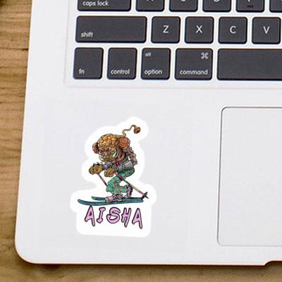 Skier Sticker Aisha Image