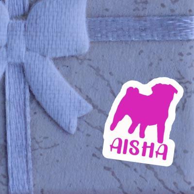 Aufkleber Aisha Mops Laptop Image