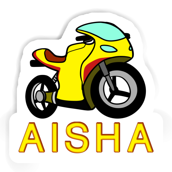 Aisha Sticker Motorcycle Laptop Image