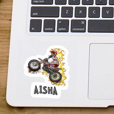 Sticker Aisha Motocrossfahrer Laptop Image