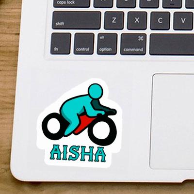 Motorradfahrer Aufkleber Aisha Laptop Image