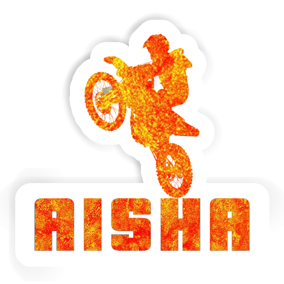 Aisha Sticker Motocross Rider Notebook Image